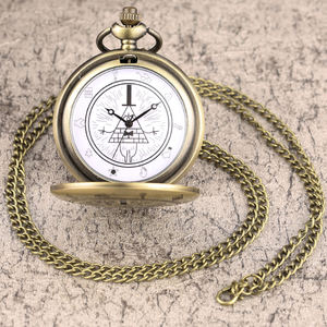Reloj de Bolsillo Vintage Dream Demon Bill con Cadena, Reloj Colgante con Medallón de Bronce Retro, Collar de Joyería Steampunk para Regalo Antiguo - Product Image 5