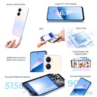 Première mondiale du smartphone Oukitel C58 PRO, batterie 5150 mAh, 24 (6+18) Go + 256 Go, appareil photo principal 50 MP, écran HD+ 6,7 pouces