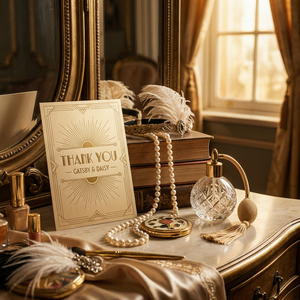 Cartes <span class=keywords><strong>de</strong></span> remerciement personnalisées en or <span class=keywords><strong>champagne</strong></span> et argent, style Art Déco géométrique, Gatsby, gaufrées, pour mariage, emballage <span class=keywords><strong>de</strong></span> luxe, cartes <span class=keywords><strong>de</strong></span> vœux en gros - Product Image 3