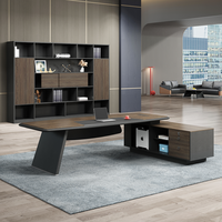 Bureau de direction de luxe en forme de L pour PDG moderne