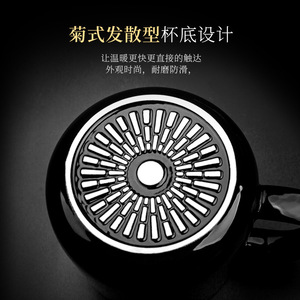 Tasse à café en céramique <span class=keywords><strong>Horoscope</strong></span> Douze Constellations, glaçure noire, ensemble de tasses d'astrologie en céramique avec couvercle et cuillère - Product Image 4