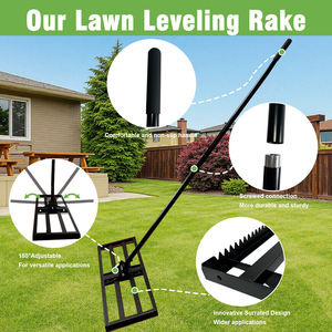 Outil de nivellement de pelouse robuste pour râteau de nivellement réglable de ferme de terrain de golf de jardin - Product Image 3