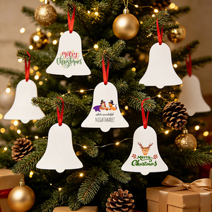Ornamenti Natalizi in Alluminio Bianco Lucido da 1mm, Nuovi Souvenir Invernali in Alluminio per Sublimazione - Product Image 2