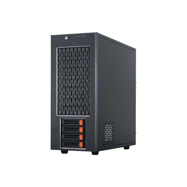 4-Drive Tower case SAS Direct Connect Backplane Aluminium Panel Support Eatx Motherboard Aluminium Panel Storage Server