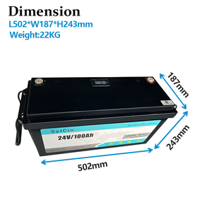 แบตเตอรี่ลิเธียมไอออน LiFePO4 ระบบโซลาร์เซลล์ 24V 25.6V 100Ah ชุดแบตเตอรี่ IP65 รองรับการสื่อสาร CAN สำหรับพลังงานบ้าน OEM ODM - Product Image 1