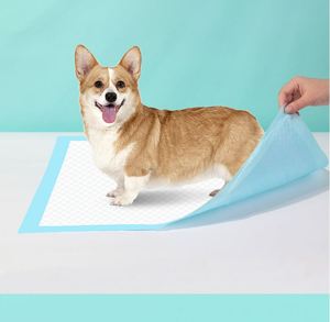 Tapis absorbants jetables de haute qualité pour animaux de compagnie, tapis d'apprentissage pour chiens sous marque privée OEM, tapis de pipi pour chiots très absorbants en gros, directement de l'usine - Product Image 2