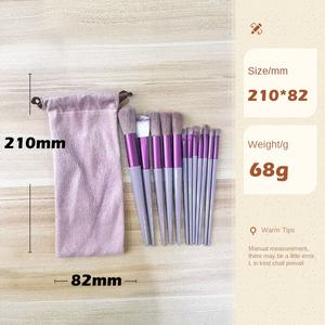 Set di 13 Pennelli Professionali per Trucco Occhi e Viso, Strumenti Cosmetici con Manico in Plastica e Setole Sintetiche - Product Image 4