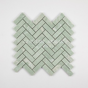 <span class=keywords><strong>Carrelage</strong></span> mosaïque vintage en marbre <span class=keywords><strong>vert</strong></span> menthe, 2 ", mosaïque en marbre <span class=keywords><strong>hexagonal</strong></span> pour décoration intérieure, mur de sol - Product Image 4