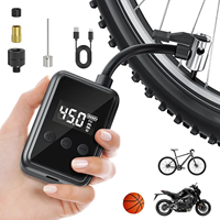 Mini pompe à vélo électrique portable, gonfleur d'air sans fil ABS, affichage numérique LCD, 110 PSI pour vélos, motos, emballé dans une boîte