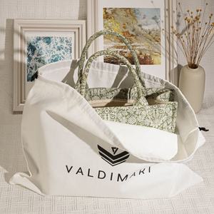 Bolsa grande ecológica de sarga de algodón con cordón para bolso de zapato abrigo logotipo personalizado impreso muselina algodón embalaje de regalo bolsa antipolvo - Product Image 4