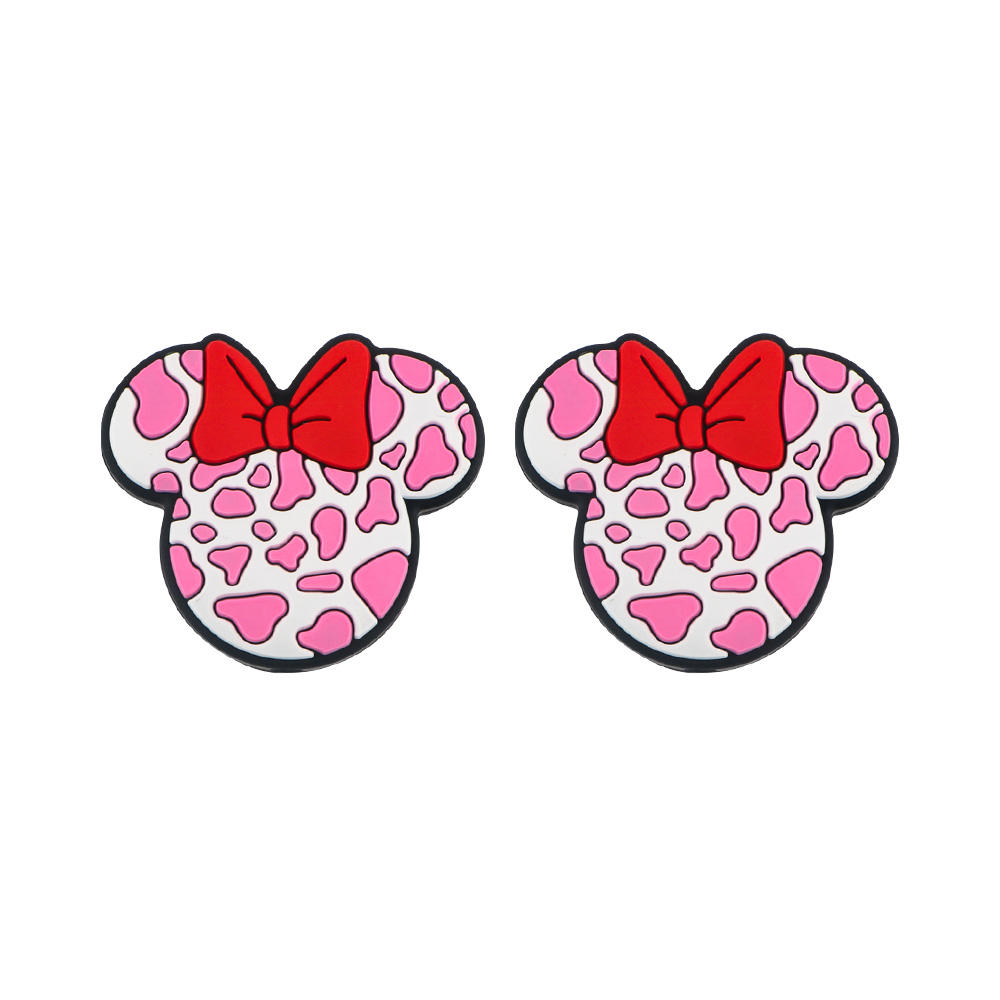Mouse Head Bead Pink SA323