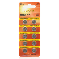 AG10 LR1130 LR54 1,5 V pila alcalina de moneda para reloj audífono calculadora linternas baterías de entrada sin llave 10 unidades
