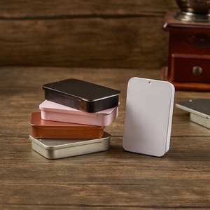 הסיטונאי פופולרי tinpleter מותאם אישית בגודל מיני מלבן מתנה מודפס מתכת אחסון הזזה עם לוגו - Product Image 6