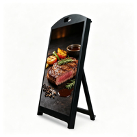 Affichage LED mobile extérieur étanche 640x480, écran LED pour menu, contrôle par application pour la publicité des restaurants et des magasins