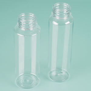 定制100ml 200ml <span class=keywords><strong>300ml</strong></span> 400ml 圆形空瓶用于水容器宠物塑料果汁瓶 - Product Image 3