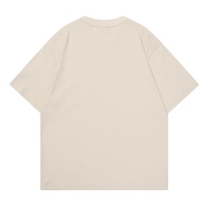 T-shirt 100 % coton de marque streetwear tendance, imprimé lettres abstraites effet éclaboussures rétro, manches courtes, respirant, anti-boulochage, été - Product Image 3