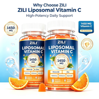 Vitamine liposomale à marque privée 1450mg avec D3, Zinc et Sureau pour le soutien immunitaire et l'impulsion énergétique, 60 unités, MOQ 50 boîtes