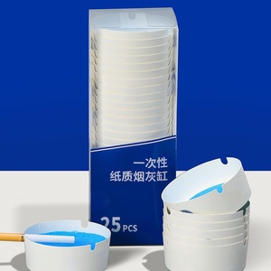 Wholesale Custom Eco Friendly Odorless 90mm*35mm Disposable Foam Paper <b>Ashtray</b> - Product Image 5