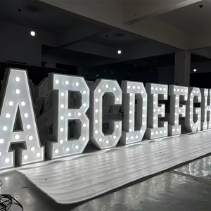 RGB Led lettere luci numeri tendone lettere luminose cartelli <span class=keywords><strong>di</strong></span> nozze Led lettere anteriori lettere - Product Image 3