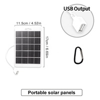 Panneau solaire USB pour le camping en plein air, chargeur de téléphone portable, panneau photovoltaïque flexible 5V 10W IP65 portable
