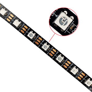 WS2812B شريط ليد سائب مصباح فردي قابل للعنونة ، 1-5M 30 60 من weight Leds قابل للعنونة الفردية