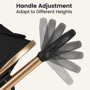 Cochecito de Lujo para Bebés Recién Nacidos, de Algodón, para Niños de 0 <span class=keywords><strong>a</strong></span> 3 <span class=keywords><strong>A</strong></span>ños, con Marco de Aleación de Aluminio, Plegable, Compacto, con Silla de Auto y Bolsa para Mamá - Product Image 4