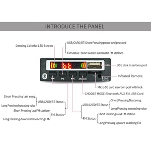 Speaker Suara USB papan dekoder MP3 <span class=keywords><strong>Bluetooth</strong></span> modul pemutar MP3 <span class=keywords><strong>Radio</strong></span> <span class=keywords><strong>FM</strong></span> 12V - Product Image 4