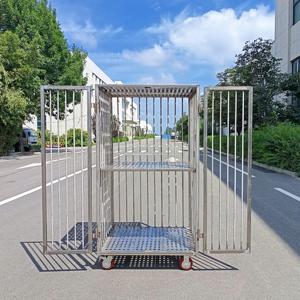 <span class=keywords><strong>Cage</strong></span> de rangement mobile en acier robuste pliable CASE CARTER OEM, <span class=keywords><strong>cage</strong></span> à roulettes, revêtement en poudre - Product Image 3