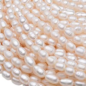 Vente directe d'usine, approvisionnement en gros sur place de colliers de perles d'eau douce de 6-7 mm, semi-finis BXL104-167 - Product Image 5