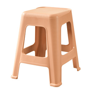 Thickened <b>Plastic</b> <b>Stool</b> 47cm Stackable Modern Scandinavian Design For Home Living Room Furniture - Product Image 5