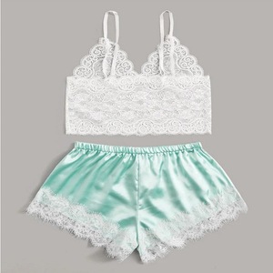 <span class=keywords><strong>Elegante</strong></span> Conjunto de Pijama con Tirantes para Mujer, Lencería Sexy y Tentadora de Dos Piezas y <span class=keywords><strong>Ropa</strong></span> para el Hogar - Product Image 2