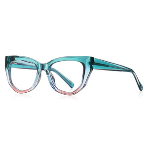Fabricant de <span class=keywords><strong>lunettes</strong></span>, montures de <span class=keywords><strong>lunettes</strong></span> en acétate, style œil de chat, nouvelles montures tendance à bord épais, anti-lumière bleue, montures optiques pour femmes - Product Image 6