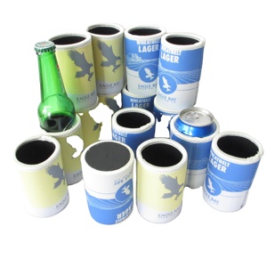 RYO Promotional 12oz Waterproof Insulated Neoprene Cooler Bag Sublimation Beer <b>Bottle</b> Holder with Top Binding for Stubby Cans - Product Image 6