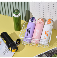 Nouvelle gourde isotherme anti-choc en acier inoxydable 316, portable pour le sport et le fitness, avec paille