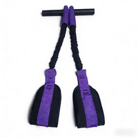Sangle de traction personnalisée 90LB avec poignée, élastique et réglable, multifonctionnelle, pour entraînement de résistance avec pédale et poignée
