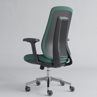 Chaises de bureau ergonomiques en maille verte colorée avec roulettes pour studio d'enregistrement et bureau à domicile, design 2025