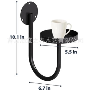 Support mural en bois de style européen pour plantes, idéal pour salon, balcon et extérieur ; support en fer forgé pour pots de fleurs - Product Image 5