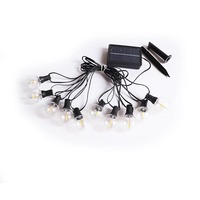 Guirlandes solaires en gros, ampoules G40, étanches IP65, lumières LED féériques d'extérieur pour la décoration de jardin, de mariage et de Noël