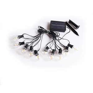 Guirlandes solaires en gros, ampoules G40, étanches IP65, lumières LED féériques d'extérieur pour la décoration de jardin, de mariage et de Noël - Product Image 4