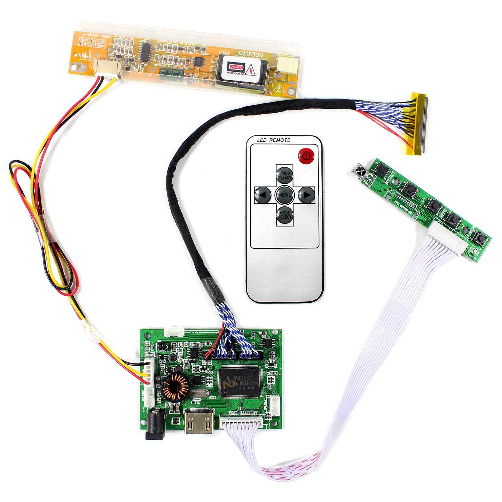 Плата ЖК-контроллера H + Audio для 15,4 дюймового 17 дюймового 1440x900 CLAA154WP05 LP154WP1 B170PW03 B170PW06 tft ЖК-панель