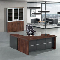 Bureau de direction de luxe en bois moderne, sur mesure, de haute qualité, vente en gros directe d'usine