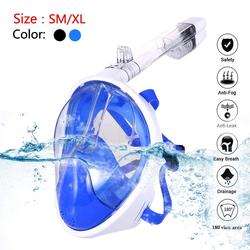 Penjualan Terbaik Anti kabut UV 400 lensa dewasa wajah penuh Snorkel menyelam Masker - Product Image 6