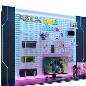 Support mural Qinfeng E-Sports avec éclairage LED pour casques, claviers, souris et gadgets - Product Image 5