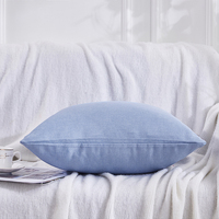 Housse de coussin en satin uni, soyeuse et brillante, décorative, pour canapé, chambre, hôtel, vente en gros