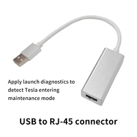 Kabel Diagnostik Ethernet Lengkap untuk Tesla Model 3/Y/S/X untuk Launch X431, Kabel Pemrograman Diagnostik Efisien, Peralatan Kendaraan