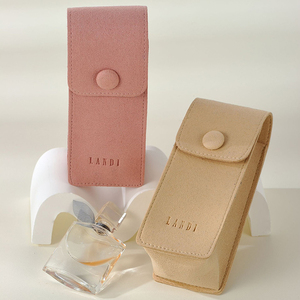 Custom 1.2mm <b>Thick</b> Microfiber Jewelry Gift Bag for Bracelet <b>Ring</b> Packaging Pouch with Bottom Side for Convenient Storage - Product Image 6