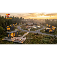 Appartement-hôtel en conteneur à ossature métallique préfabriquée, norme européenne, design moderne, murs isolés, solutions intérieures clés en main