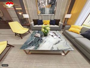 الحديثة تصميم جولة قرص من الرخام للمنضدة التعشيش القهوة الجدول الأخضر الرخام طاولة الطعام لتناول العشاء غرفة - Product Image 6