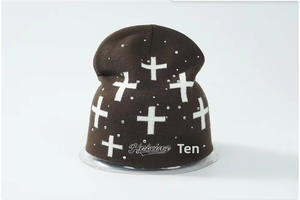 Chapeau d'hiver en tricot personnalisé avec broderie jacquard, motif <span class=keywords><strong>flocon</strong></span> <span class=keywords><strong>de</strong></span> neige, bonnet streetwear d'hiver, chapeau en tricot pour homme et femme - Product Image 3