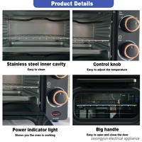 Certification d'efficacité énergétique de niveau 1, four électronique mécanique de 16L, 18L, 22L avec chauffage surround tridimensionnel